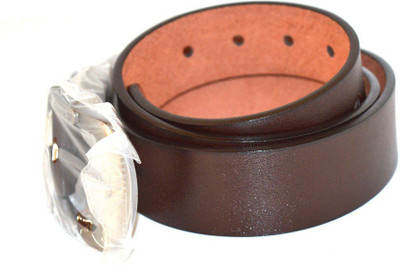 

BraveHood Men Casual Brown Genuine Leather Reversible Belt