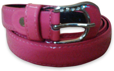 

Rege Women Pink Artificial Leather Belt, Pink-1