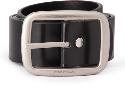 

Peter England Men Black Artificial Leather Belt