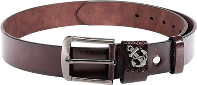 

Swiss Design Men Casual Brown Genuine Leather Belt