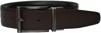 

Dennison Men Evening, Formal Brown, Black Genuine Leather Reversible Belt, Black;brown
