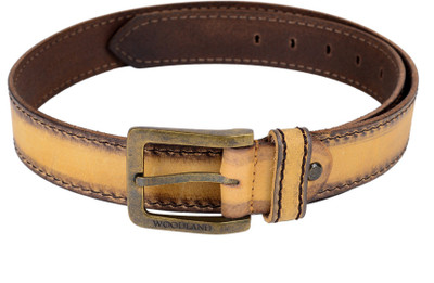 

Woodland Men Brown Genuine Leather Belt, Tan