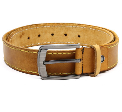 

WildHorn Men Casual Yellow Genuine Leather Belt