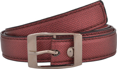 

Exotique Men Casual Red Artificial Leather Belt