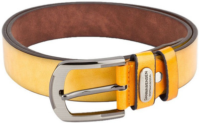 

Swiss Design Men Casual Yellow Genuine Leather Belt
