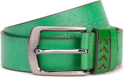 

Swiss Design Men Green Genuine Leather Belt