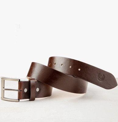 

99Cells Men Casual Brown Genuine Leather Belt
