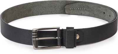 

Buckle Up Men Black Genuine Leather Belt