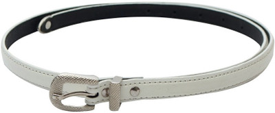 

Skyways Women Casual, Semi-formal White Artificial Leather Belt, White-02