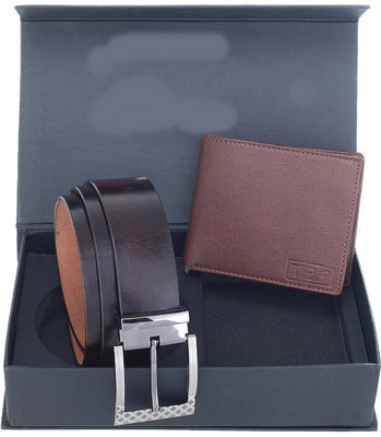 

LAER Men Brown Genuine Leather Belt
