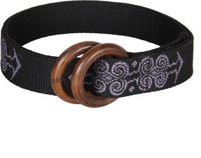 

Anekaant Women Casual Black Fabric Belt