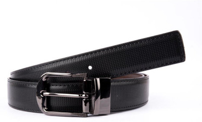 

Brounplus Boys Formal Black Artificial Leather Reversible Belt, Black;brown