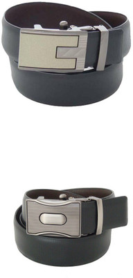 

SFA Men Formal Black Artificial Leather Reversible Belt, Blackbrown368621