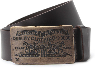 

Levi's Men Brown Metal Belt, Tan