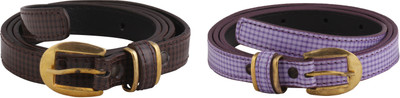 

SRS Women Casual Brown, Purple Artificial Leather Belt, Brown-purple-111