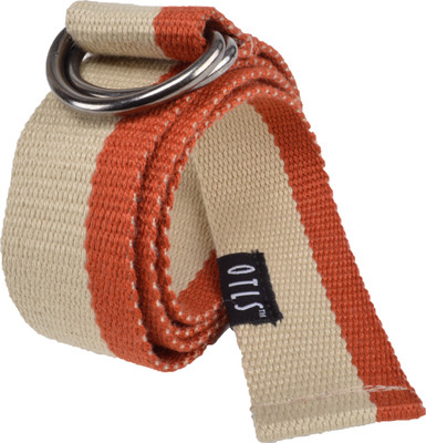 

OTLS Men Casual Orange, Beige Canvas Belt, Beige;brown