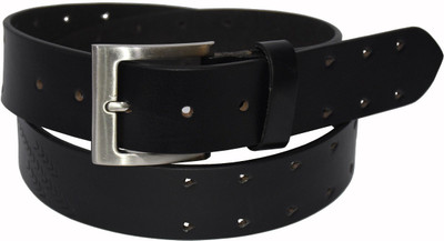 

Pellezzari Men Casual Black Genuine Leather Belt