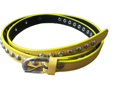 

Kaizen Women Casual Yellow Artificial Leather Belt