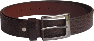 

eXcorio Men Party Brown Genuine Leather Belt