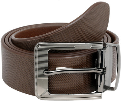 

The Blue Pink Men Casual Brown Genuine Leather Belt, Brown-02