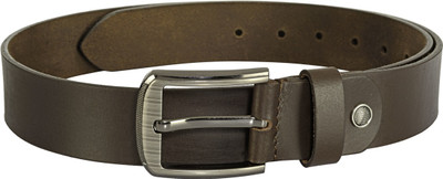 

TKWD Leathers Men Casual Brown Genuine Leather Belt
