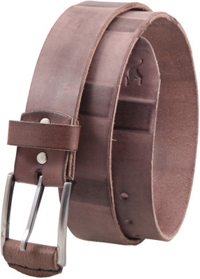 Kangoo Men Casual Brown Genuine Leather Belt