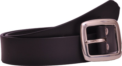 

NEUBUCK Men Black Genuine Leather Belt, Black pullup