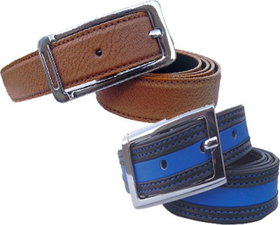 

Wholesome Deal Women Casual Multicolor Synthetic Belt, Brown and blue