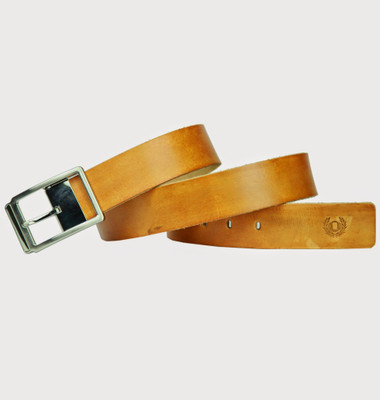 

99Cells Men Casual Tan Genuine Leather Belt