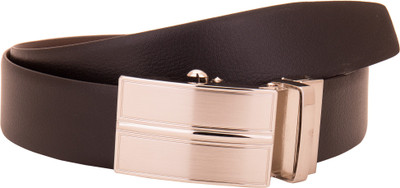 

Valbone Men Formal Brown Genuine Leather Belt, Dark brown;gold
