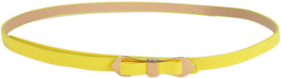 

Tiekart Women Casual Yellow Metal Belt