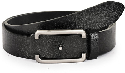

Buckle Up Men Formal Black Genuine Leather Belt