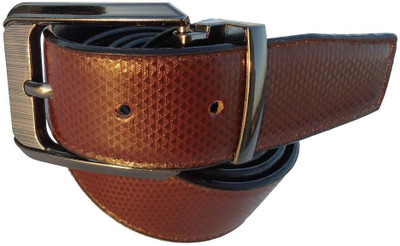 

B.S.Chadha Group Men Formal Brown Artificial Leather Reversible Belt