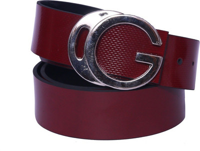 

OODI Men Maroon Artificial Leather Belt