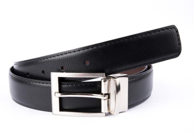 

Brounplus Boys Formal Black Artificial Leather Reversible Belt, Black;brown