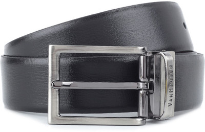 

Van Heusen Men Black, Brown Metal Reversible Belt, Black and brown