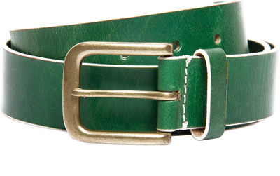 

Pacific Gold Men Casual Green Genuine Leather Belt