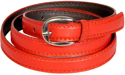 

Swan Collection Girls Casual, Evening, Formal Red Artificial Leather Belt, 05rd
