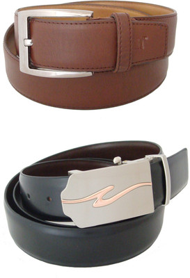 

SFA Men Formal Black Artificial Leather Reversible Belt