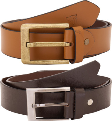 

Valbone Men Formal Brown Genuine Leather Belt