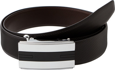 

Gildermen Men Formal Black Genuine Leather Reversible Belt