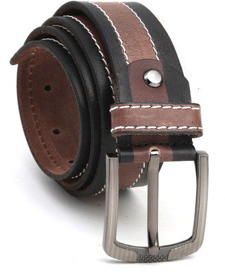 

The Deer Club Men Casual Brown Genuine Leather Belt