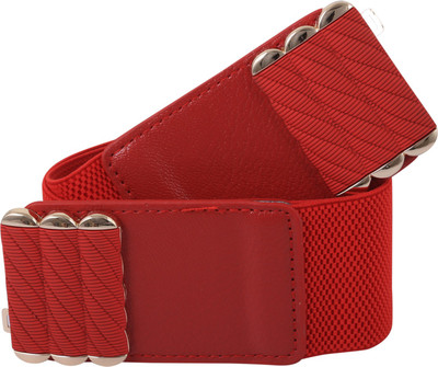 

Alvaro Women Casual Red Canvas Belt
