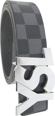 

Comfort Zone Men Casual, Party, Formal Black Artificial Leather, Fabric Belt