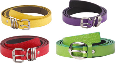 

SRS Women Casual Green, Purple, Red, Yellow Artificial Leather Belt, Green-purple-red-yellow-023