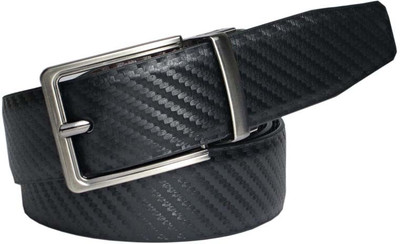 

LEE O Men Formal Black Artificial Leather Reversible Belt