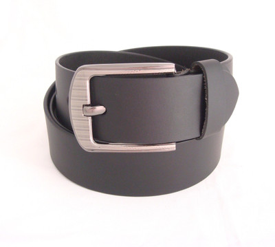 

SFA Men Casual Black Genuine Leather Belt, Black-513