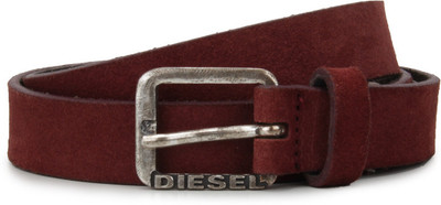 

Diesel Men Maroon Metal Belt, 465