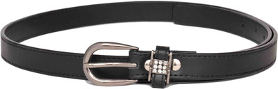 

Scarleti Girls Casual Black Artificial Leather Belt
