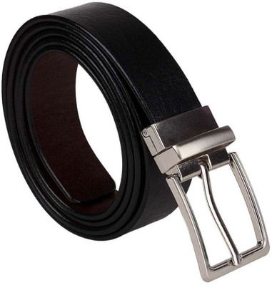 

OODI Men Black Artificial Leather Belt
